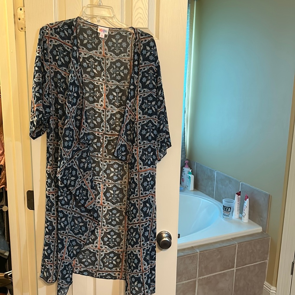 Lularoe long cardigan sheer size M